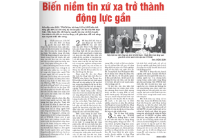 Biến niềm tin xứ xa trở thành động lực gần