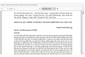 Khảo sát quá trình 