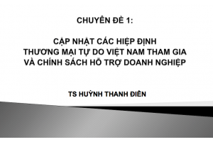 Báo cáo cập nhật tình hình hội nhập và cách mạng công nghiệp 4.0