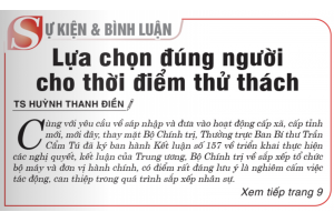 Lựa chọn đúng người cho thời điểm thử thách
